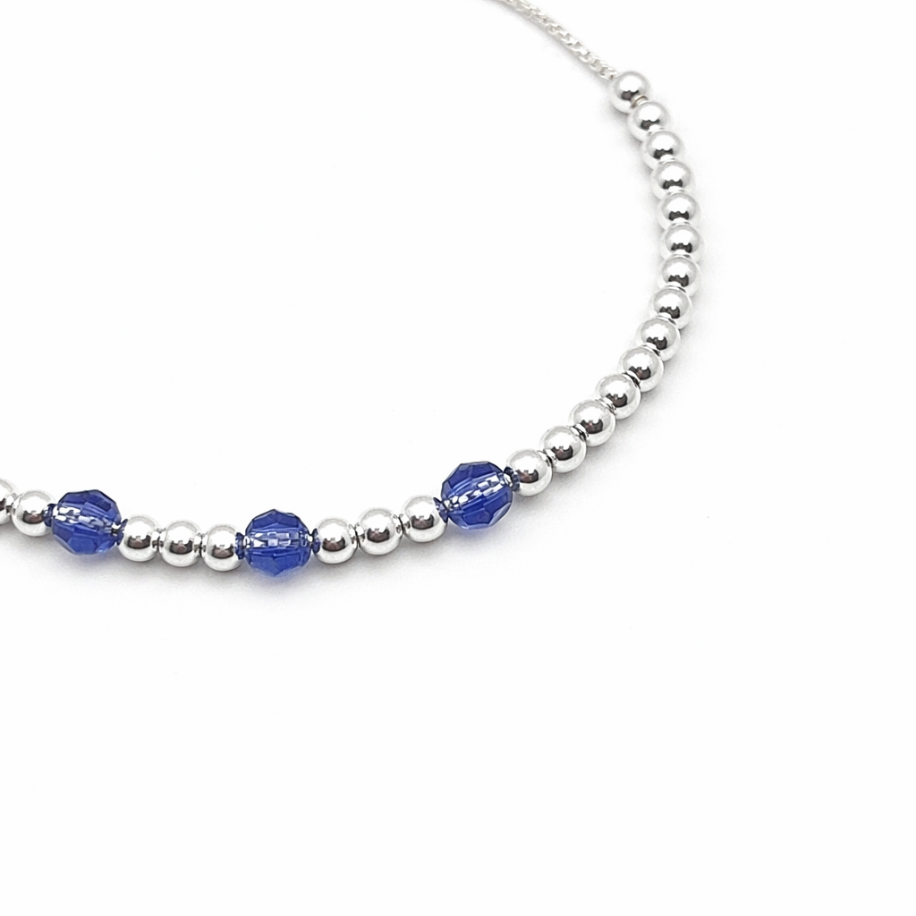 Pulsera Ajustable Mostacillas lilas