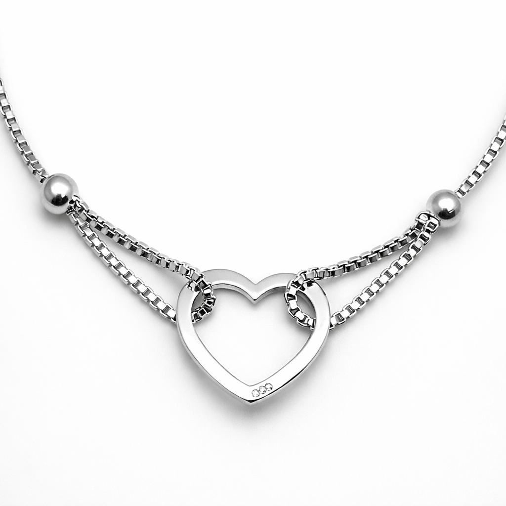 Pulsera ajustable corazón minimalis
