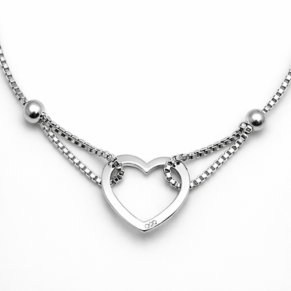 Pulsera ajustable corazón minimalis