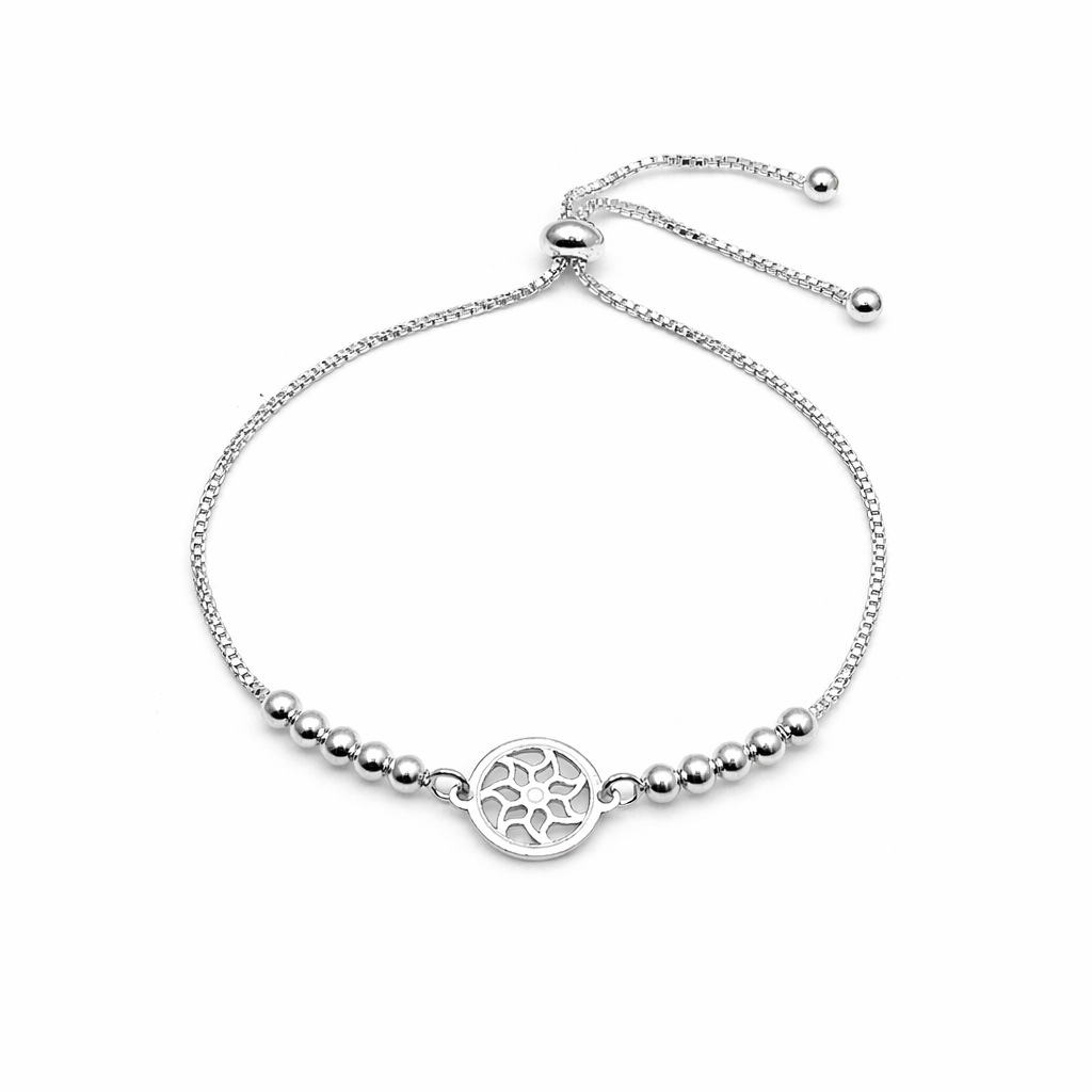 Pulsera ajustable Flor brillante