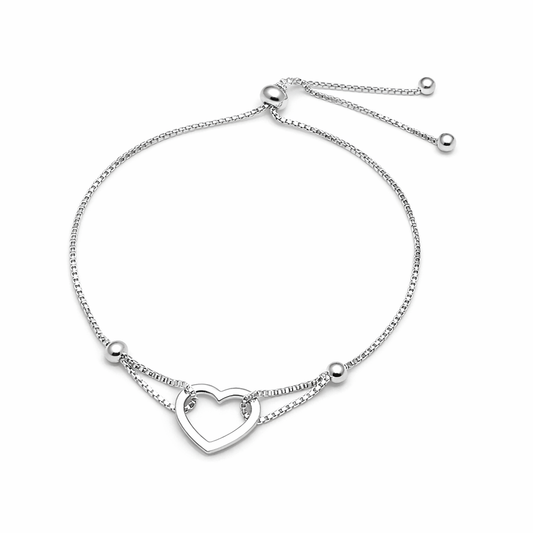 Pulsera ajustable corazón minimalis