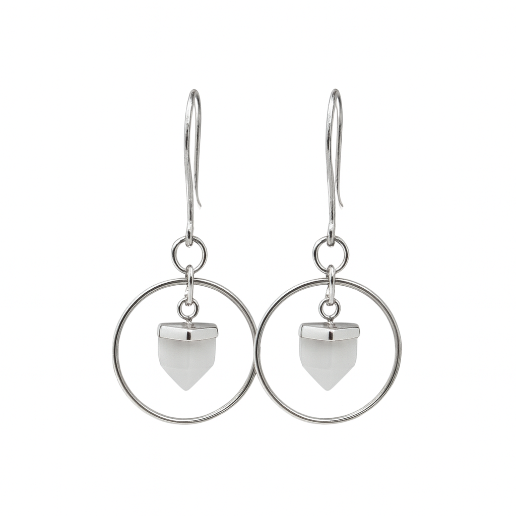 Aros Cuarzo Blanco