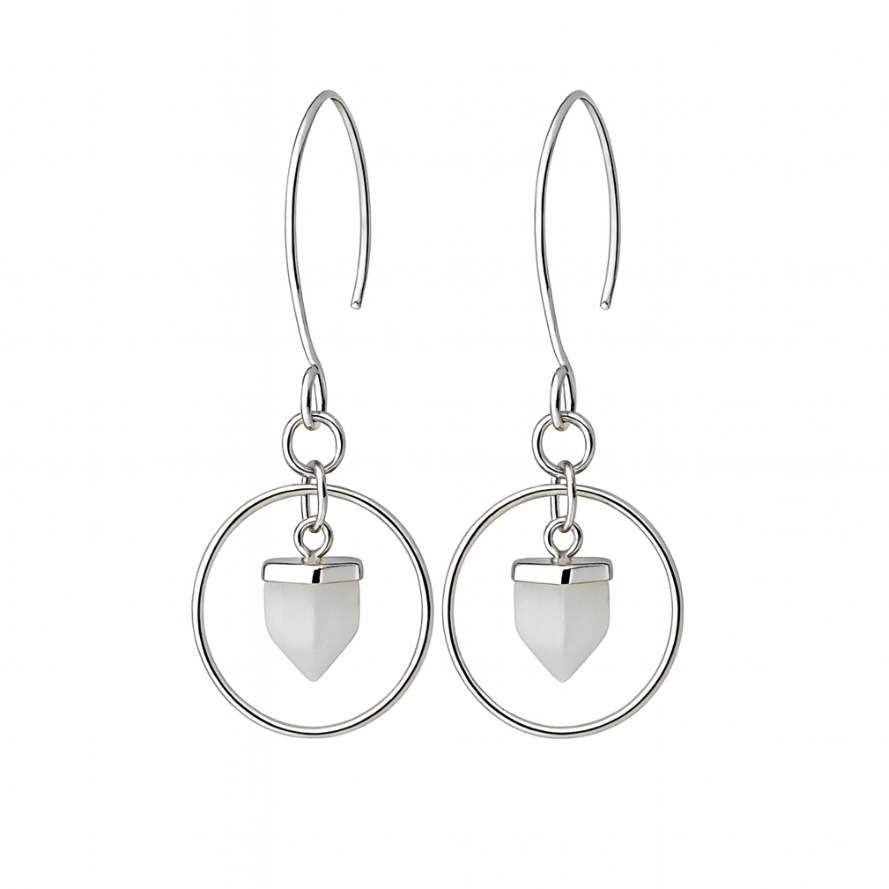 Aros Cuarzo Blanco