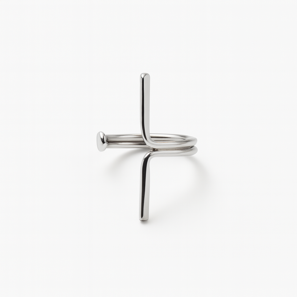 Ear cuff minimalista en plata