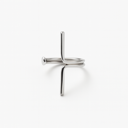 Ear cuff minimalista en plata