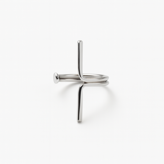 Ear cuff minimalista en plata