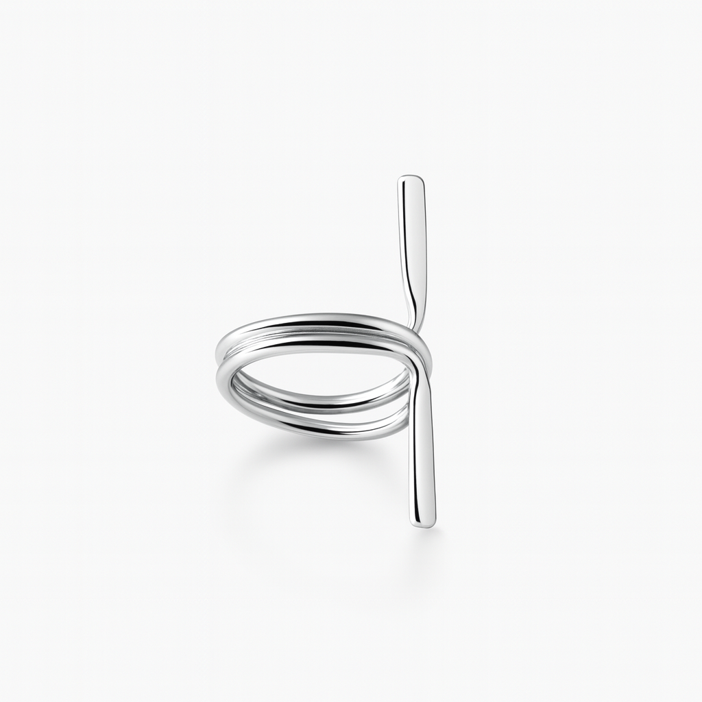 Ear cuff minimalista en plata