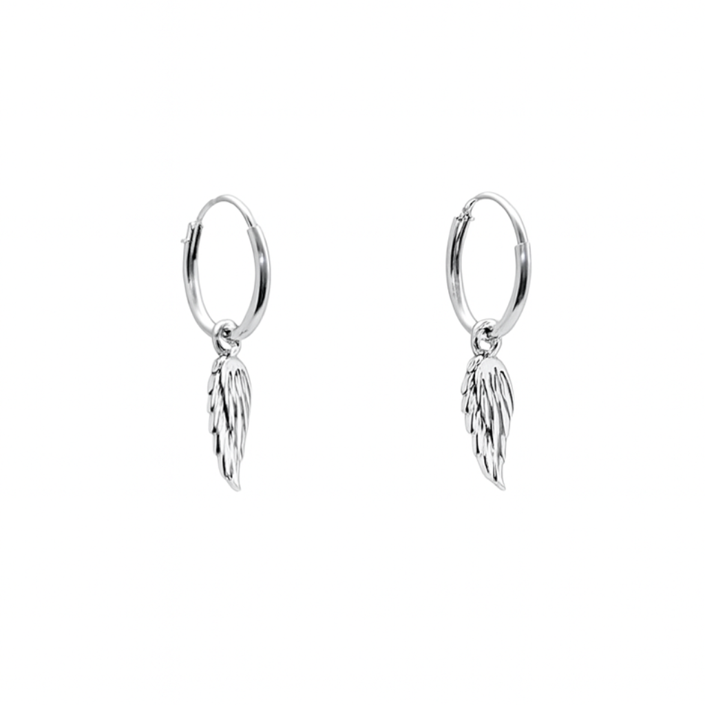 Argollas minimalist Alas de Angel