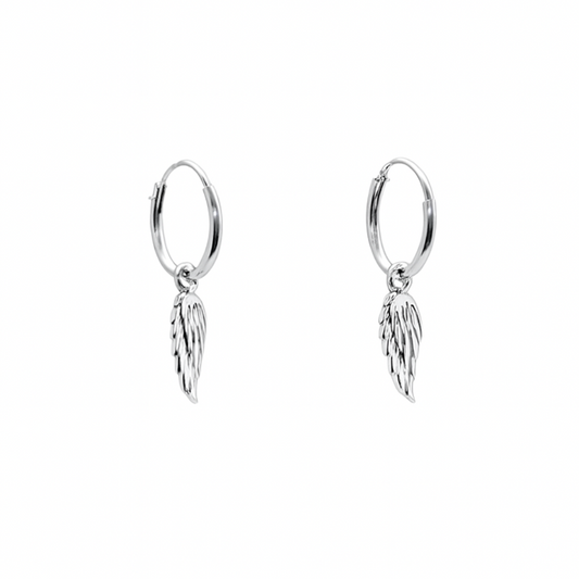 Argollas minimalist Alas de Angel